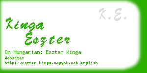 kinga eszter business card